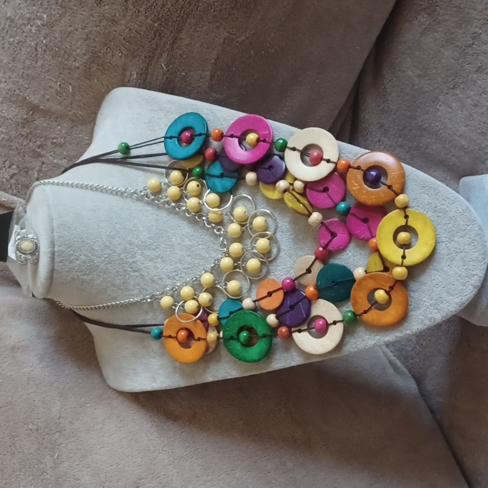 Set of 2 necklaces with matching earrings and a ring
